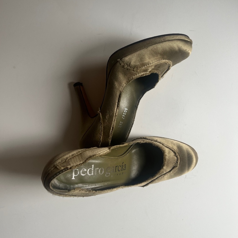 Pedro Garcia Satin Heels Size 38.5